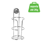 Porta Papel Higiênico Simples Prata