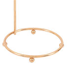 Porta Papel Higiênico de Chão Metal Simples Rose Gold Arthi