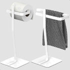 Porta Papel Higiênico Single E Toalha De Rosto Branco Oslo U