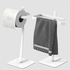 Porta Papel Higiênico Single E Toalha De Rosto Branco Oslo U