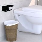 Porta Papel Higiênico Suporte De Parede Preto U.zmt