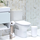 Porta Papel Higiênico de Chão Metal Triplo Rose Gold Arthi