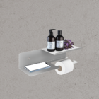 Porta Papel Higiênico Tripo Escovado Agata Grego Metal