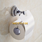 Porta Papel Higiênico Vintage Retrô Cromado com Porcelana 803