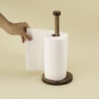 Porta Papel Toalha De Acácia Disco Oikos