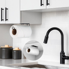 Porta Papel Toalha de Aço Preto Arthi