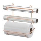 Porta Papel Toalha De Parede Dourado Suporte Suspenso Triplo
