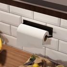 Porta Papel Toalha Dupla Face Suporte Parede Cozinha Preto