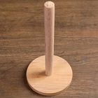 Porta Papel Toalha Em Bambu Cozinha Suporte Vertical Mesa