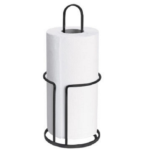 Porta Papel Toalha Preto Suporte Laminado Guardanapo Rolo Org