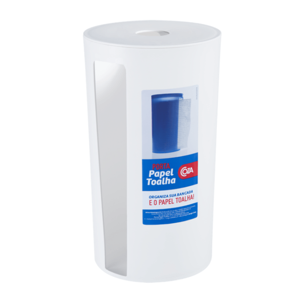 Porta Papel Toalha - Sobre A Pia Pp Ø 14 3 X 25 3 Cm Branco C