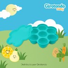 Porta Papinha de Silicone com Tampa e 7 Divisórias Girotondo