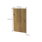 Porta para Cozinha Modular 40cm B Garapa Spring