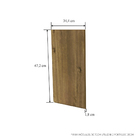 Porta para Módulo de Cozinha 70cm Garapa Spring