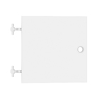 Porta para Nicho Quadrado 34x34cm Branco Cube Luciane