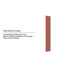 Porta Para Roupeiro Canto Individual 40cm Inox Gaia