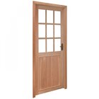 Porta Para Vidros Quadriculados Com Marco Fechadura E Guarniç