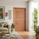 Porta Paris Em Madeira Maciça Angelim Uniqdoor  110cm X 210cm