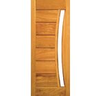 Porta Pavuna Com Visor - Madeira Maciça - Angelim Medida:2,10