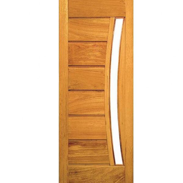 Porta Pavuna Com Visor - Madeira Maciça - Angelim Medida:2,10