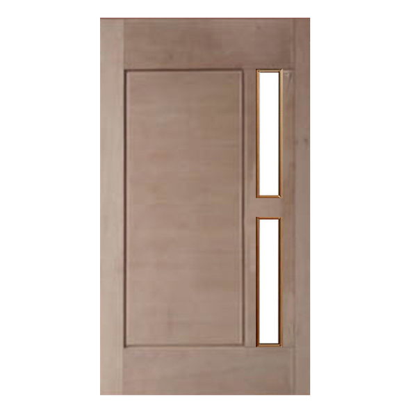 Porta Pivotante 01 Almofada P/vidro Montada Em Madeira Maciça