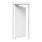 Porta com Batente Pivotante 15 a 23cm Sarrafeada Lisa Laca Branco Direito ou Esquerdo 2,10x1,00x4.1 Ipumirim