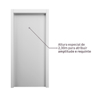 Porta com Batente Pivotante 15 a 23cm Sarrafeada Lisa Laca Branco Direito ou Esquerdo 2,30x0,90x4.1 Ipumirim