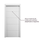 Porta com Batente Pivotante 15 a 23cm Sarrafeada Lucerna Plus Branco Direito ou Esquerdo 2,30x1,00x4.1 Ipumirim