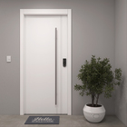 Porta com Batente Pivotante 15 a 23cm Sarrafeada Zurique Laca Branco Direito ou Esquerdo 2,30x1,20x4.1 Ipumirim