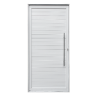 Porta Pivotante Lambri Alumínio Pintado Branco 2,13x1,10m Lado Esquerdo Linha Vivace Artens