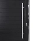 Porta Lambril Pivotante Alumínio Preto 2,16x1,00m Lado Direito Linha Vivace Artens