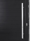 Porta Lambril Pivotante Alumínio Preto 2,16x1,00m Lado Esquerdo Linha Vivace Artens