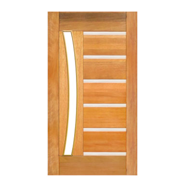 Porta Pivotante  Friso Metã¡lico Arco P/vidro Montada Em Made