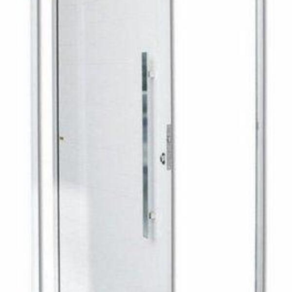 Porta Pivotante Alumínio Lambril Branco Direita 210x110