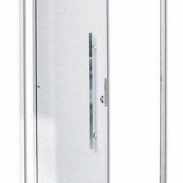 Porta Pivotante Alumínio Lambril Branco Direita 210x110