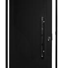 Porta Pivotante Alumínio Lambril Preto Direita 230x120