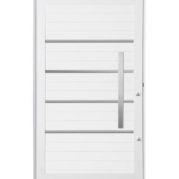 Porta Pivotante Alumínio Lambril Puxador Rolete 1,25x2,20cm