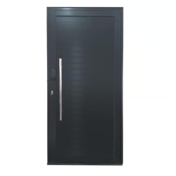 Porta Pivotante Alumínio Maxx Preto Com Fechadura Digital Esq