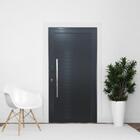 Porta Pivotante Alumínio Maxx Preto Com Fechadura Digital Esq