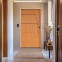 Porta Pivotante Belíssima 6 Batente 14 Puxador Tubo 60cm 110