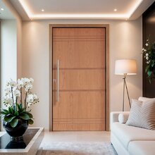 Porta Pivotante Belíssima  7 Padrão Batente 14 Puxador Tubo 6