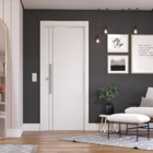 Kit Porta de Madeira Pivotante Direito e Esquerdo Bianco Line 230x100cm com Batente 12 a 23cm Vivace Plus Artens