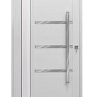 Porta Pivotante C/visor E Friso Lambril Branco "e" 230x120
