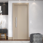 Kit Porta de Madeira Pivotante Direito e Esquerdo Cappucino Line 210x110cm com Batente 12 a 23cm Vivace Plus Artens