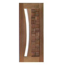 Porta Pivotante Clássica Arco P/vidro Montada Em Madeira Maci