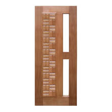 Porta Pivotante Clássica P/vidro Montada Em Madeira Maciça Ce