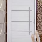 Porta Pivotante Com Friso Lambril Branco Esquerdo 210x100