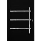 Porta Pivotante Com Friso Lambril Preto Direita 230x100