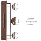 Porta Pivotante Com Puxador E Lambris Alumínio 216 X 100 X 8