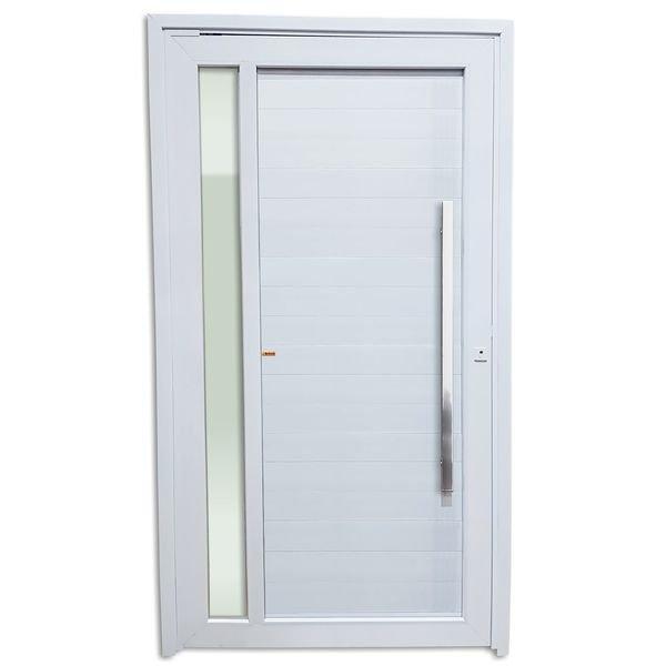 Porta Pivotante Com Visor Lambril Branco Esquerda 230x120